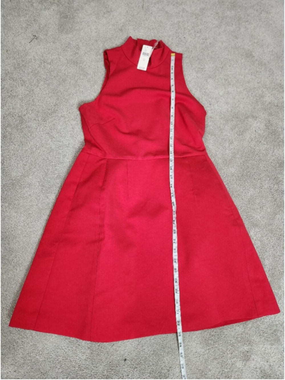 Hutch Anthropologie Little Red Mini Dress 60s Mod Mad Men Jackie O Size Small - Picture 9 of 13